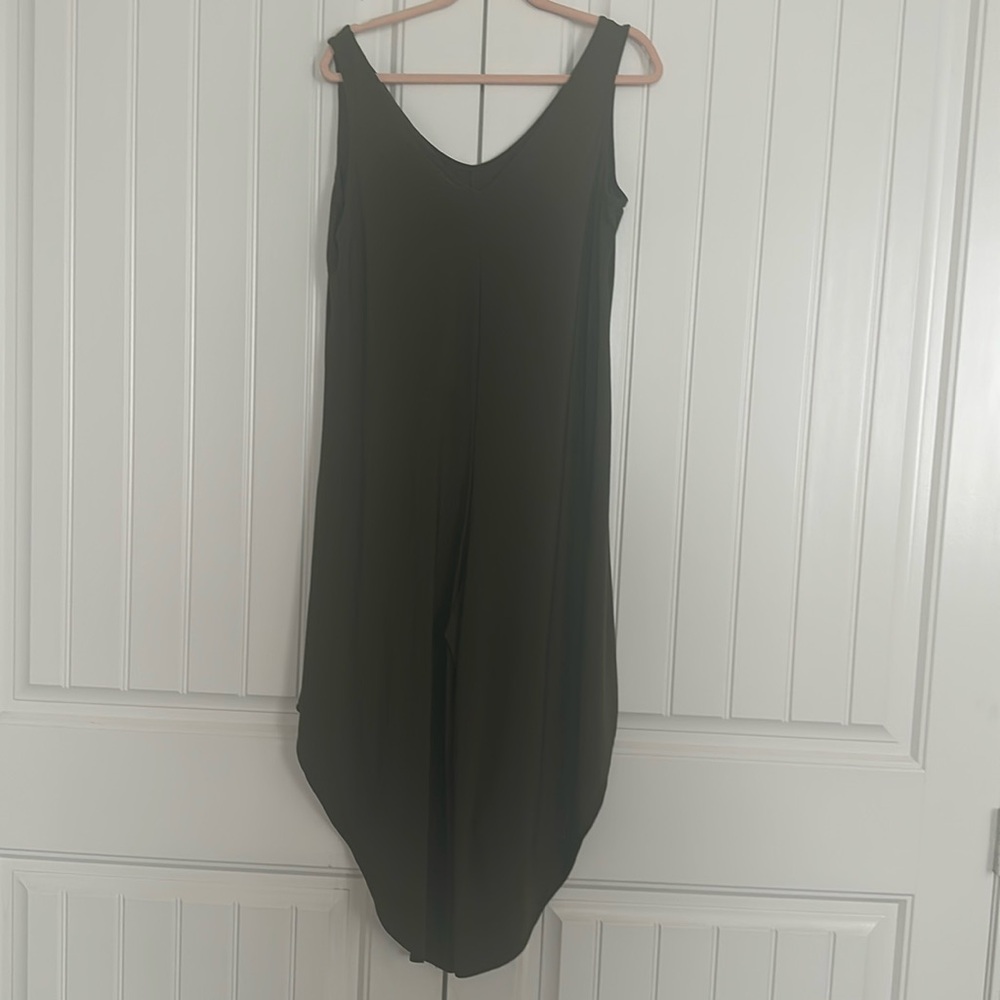 Nicole Miller Olive Green Jumpsuit